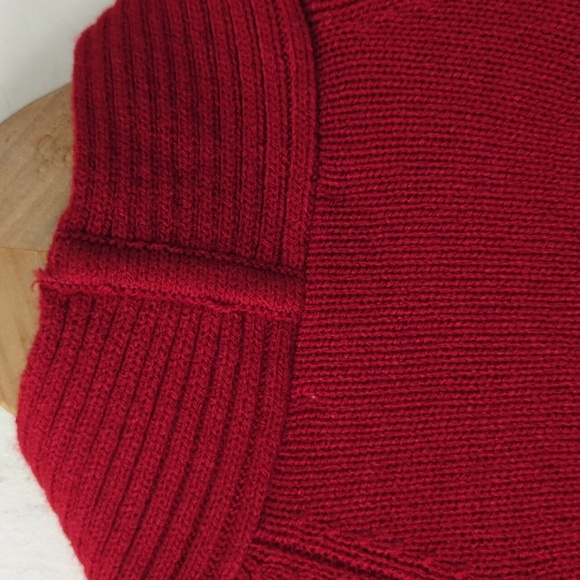 Coldwater Creek Red Sweater with Cap Sleeves - Picture 8 of 16